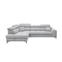ECKSOFA mit elektrischer Wallaway-Funktion und vielseitigen Anpassungsmöglichkeiten - Hellgrau, Textil (282/198cm) - ed exciting design