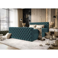 BOXBETT Figo IV Hellblau 180x200 cm - Hellblau, Textil (180/200cm) - B&B Home