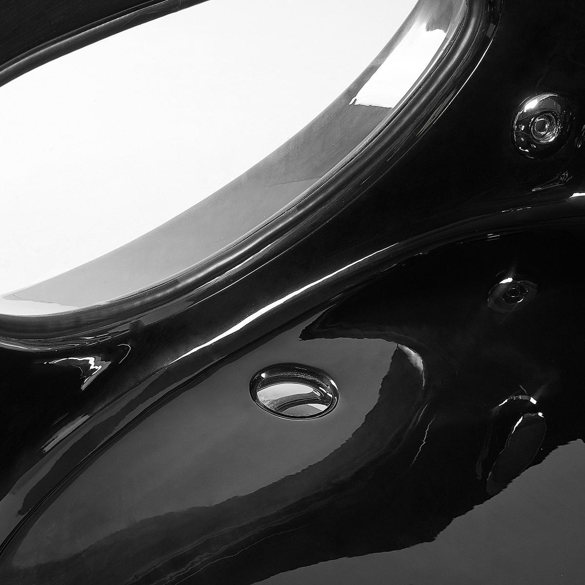 WHIRLPOOL-BADEWANNE mit LED 150x190x61 cm schwarz Tocoa - Schwarz, Kunststoff (150/61/190cm) - Beliani