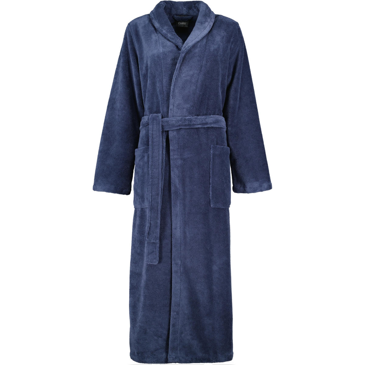 BADEMÄNTEL DAMEN SCHALKRAGEN 806 SEA - 10 - Blau, Textil (Snull) - Cawoe