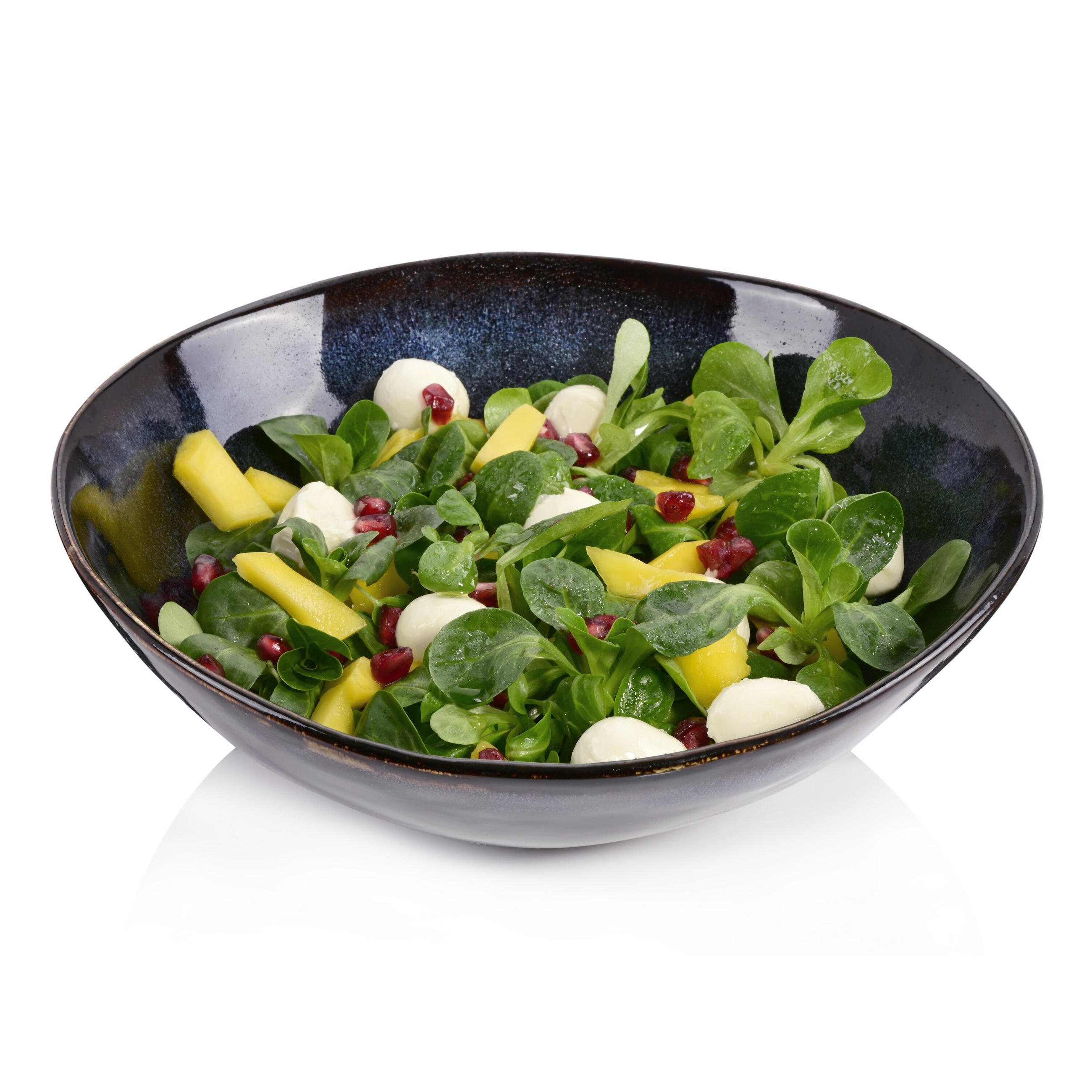 SALATSCHALE TOKIO - aus Steingut - Schwarz, Stein (23.5/23.5/7.5cm) - Sänger