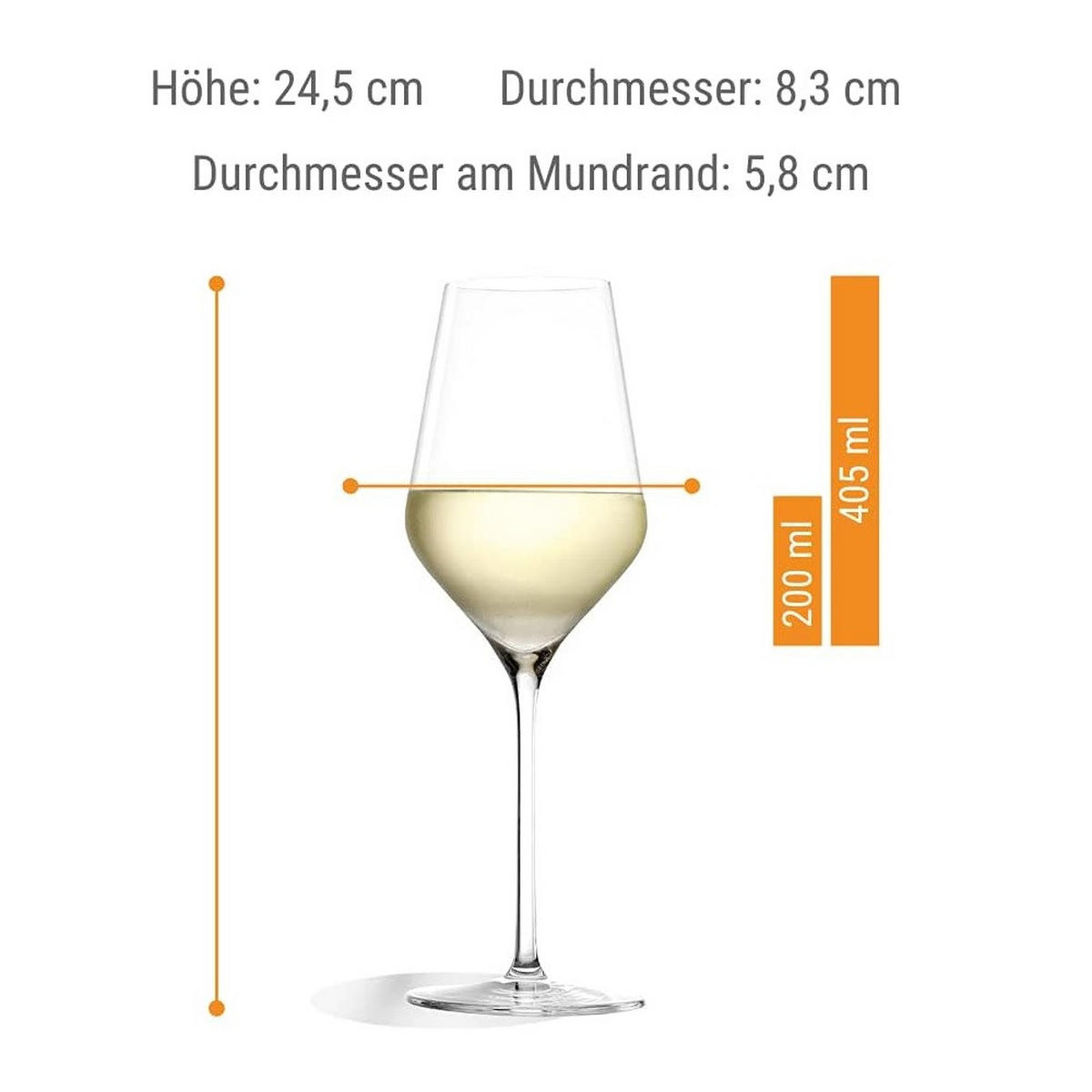 WEISSWEINKELCH Quatrophil /Champagnerkelch Set 12 tlg. - Transparent, Glas (0.405L) - Stölzle