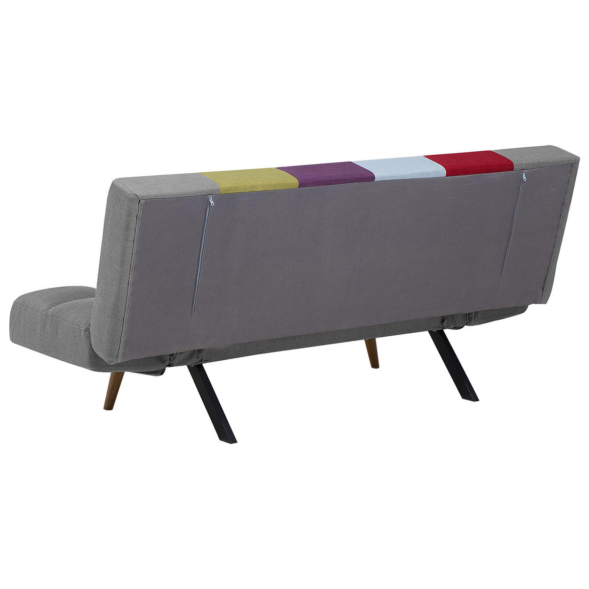 3-SITZER-SCHLAFSOFA Polsterbezug Bunt Ingaro - Hellblau, Textil (182/86/79cm) - Beliani