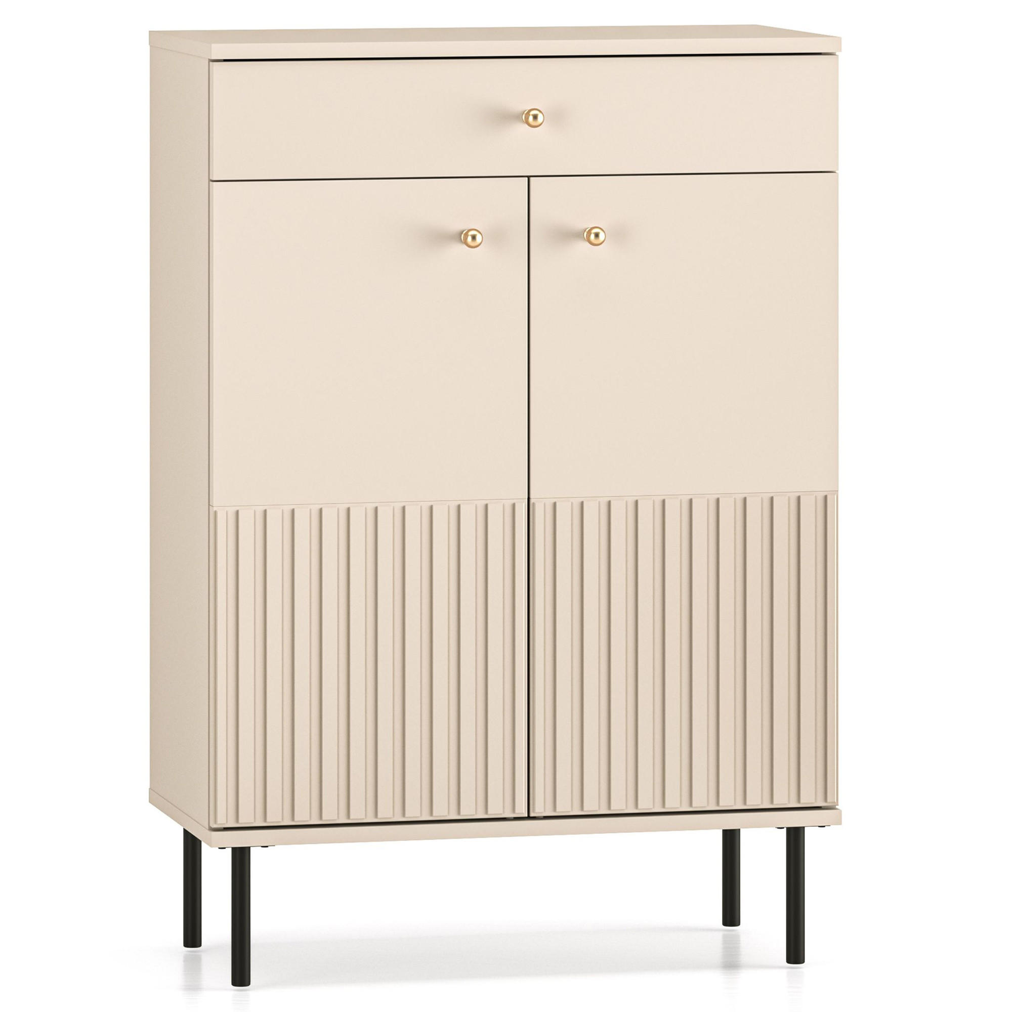 Konsimo® Schuhkommode Creme 68x98x34 cm