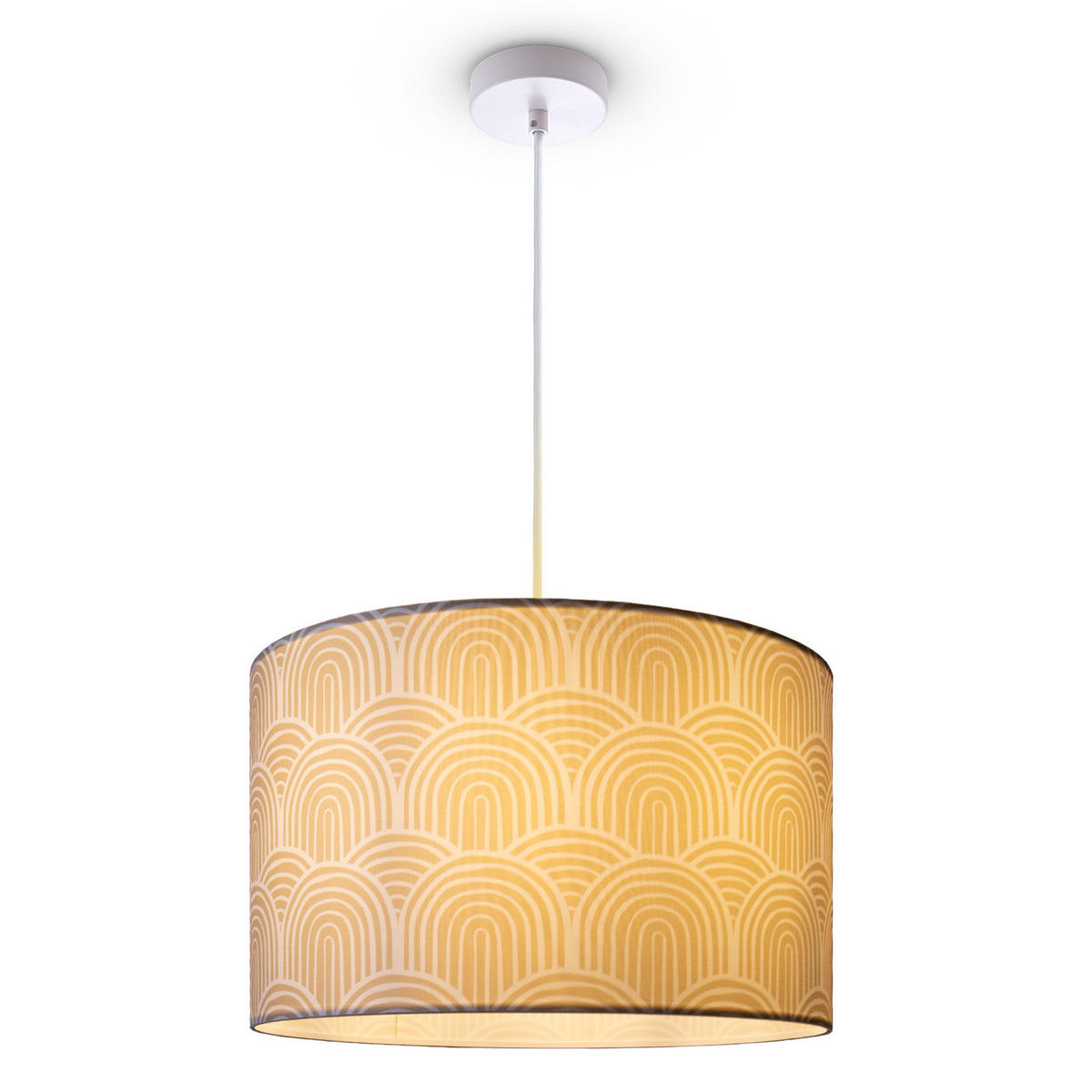 PENDELLEUCHTE Hugo Pd1 Pil 007 - Weiß, Metall (45.5/45.5/27cm) - Paco Home