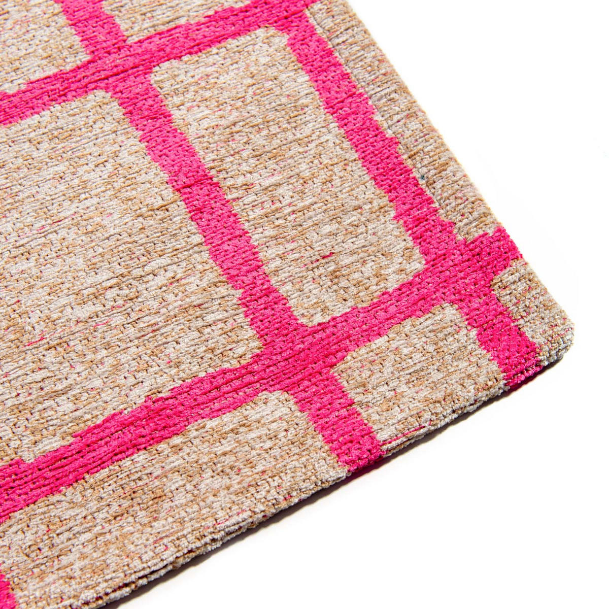 TEPPICH Caro Hot Pink 80/150 cm - Rosa, Textil (80/150cm) - Lola&Moi