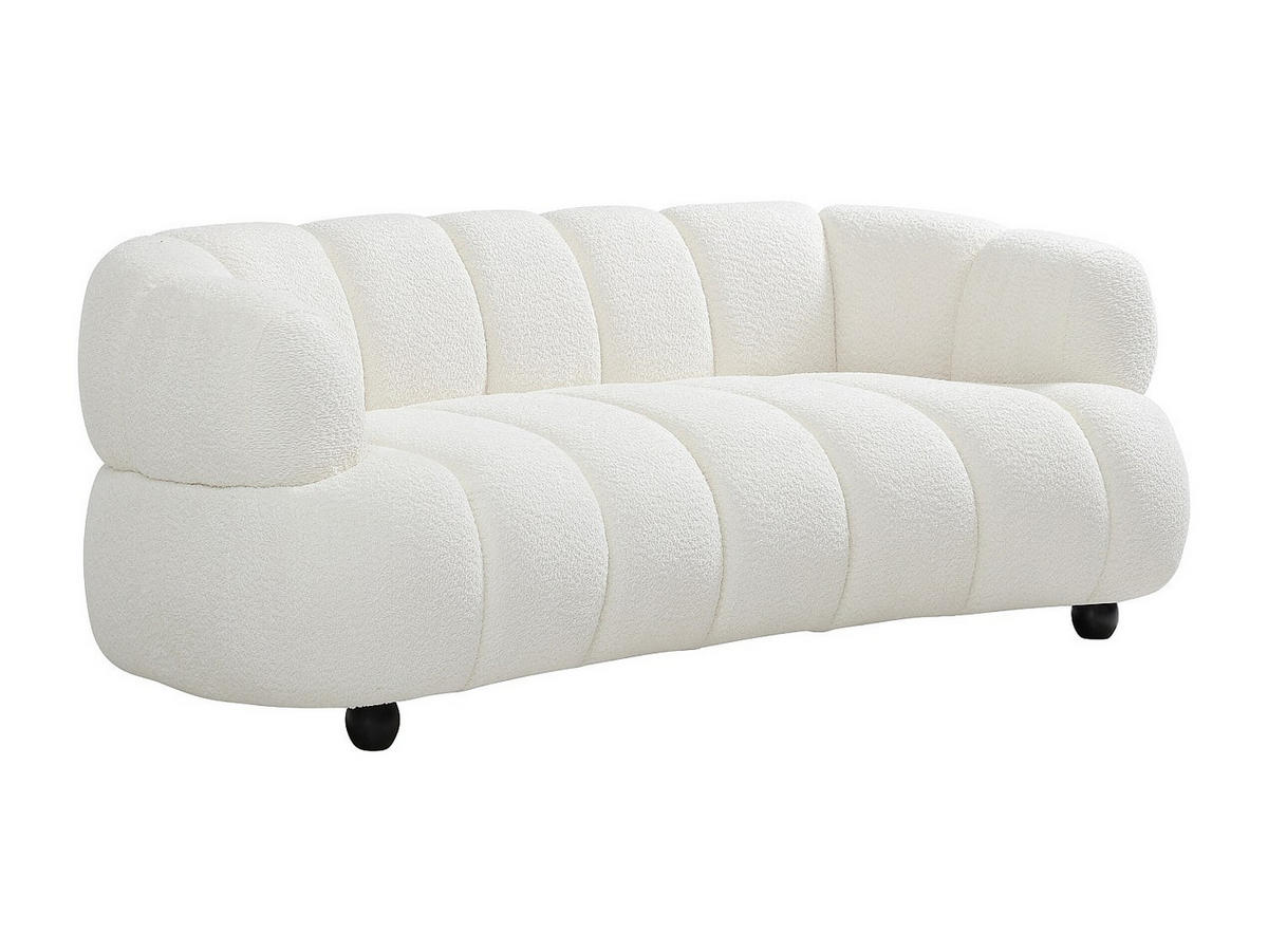 SOFA - 2 Personen - stoff - gebrochenes weiß Coliani - Weiß, Holz/Textil (200/73/94cm) - Vente-Unique