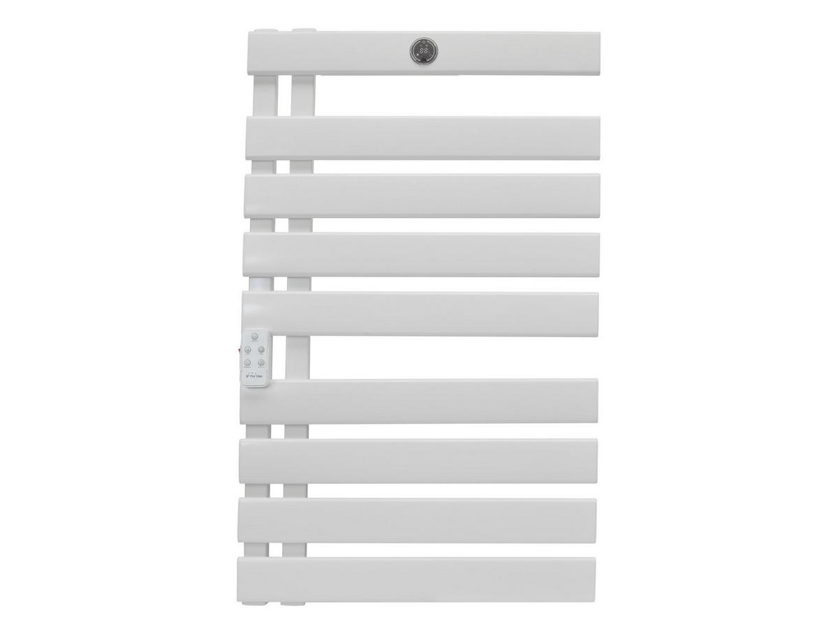 HANDTUCHTROCKNER Weiß mit Elektrosystem und Wandhalterung 500 W - Weiß, Metall (55/91/6cm) - Purline