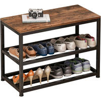 SCHUHREGAL, braun 62/30/52 cm - Braun, Holzwerkstoff (62/52/30cm)
