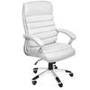 BÜROSTUHL Paul,einstellbare Wippfunktion,weiß - Weiß, Textil (66/124/60cm) - tectake