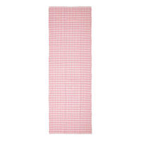TEPPICHLÄUFER Vichy-Karo Baumwolle 66/200 cm - Rosa, Textil (66/200cm) - Homescapes