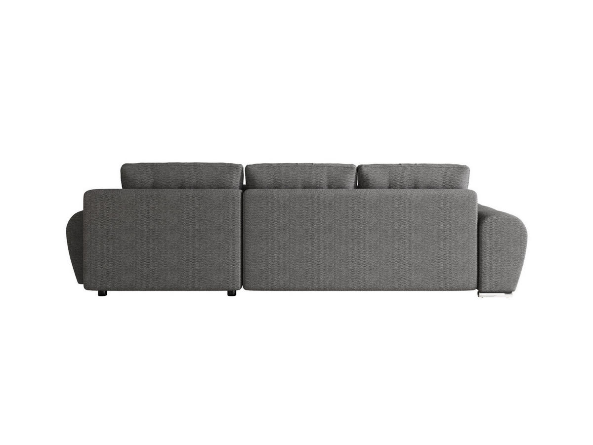 ECKSOFA BEGA L Rechts ARAGON 93 mit Schlaffunktion - Grau, Textil (289/185cm) - Bedante