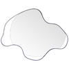 WANDSPIEGEL Metall schwarz asymmetrisch 77/59 cm Melun - Schwarz, Metall (77/59/2cm) - Beliani