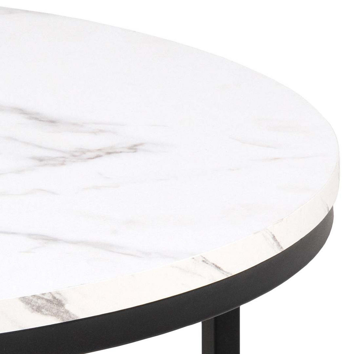 COUCHTISCH, Spiro, Weiß, MDF, 80 x 80 x 40 cm - Weiß, Holzwerkstoff/Metall (80/80/40cm) - ebuy24