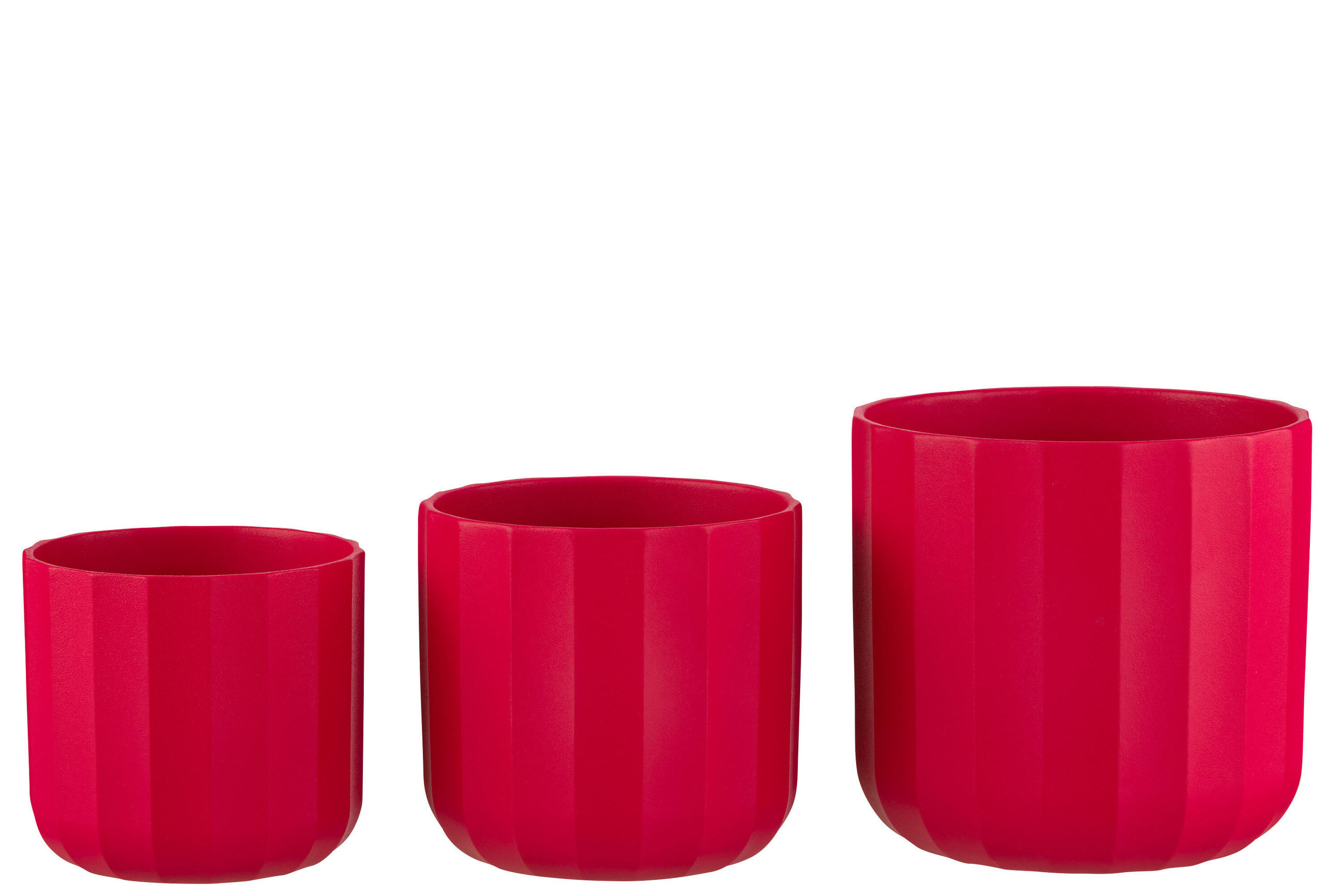 BLUMENTOPF SUMMER - Töpferei - Rosa - L - 2er set - Ø 18,5 cm - Pink, Keramik (18.5/18cm) - J-Line