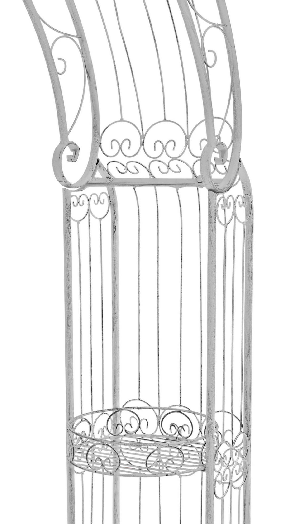 ROSENBOGEN Alesy antik weiß - Weiß, Metall (163/239.5/34cm) - TPFGarden