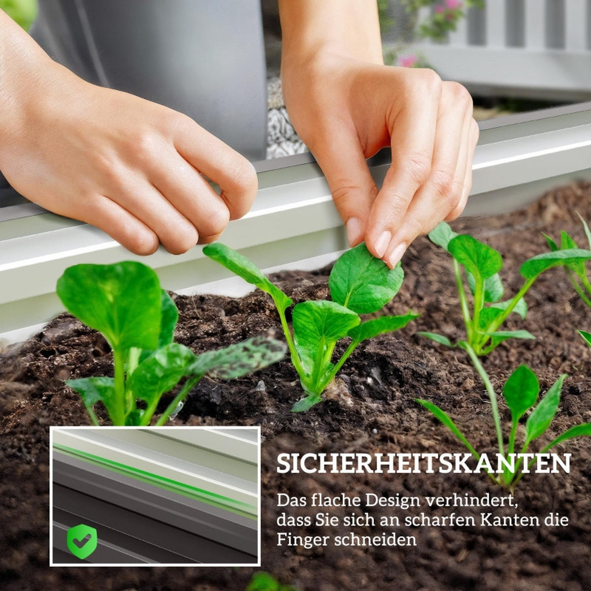 HOCHBEET Metall 2er Set 110x50x30 cm offen dunkelgrau - Dunkelgrau, Metall (110/30/50cm) - Fortuna Lai