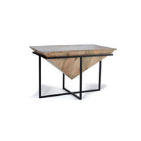 COUCHTISCH aus Mangoholz und Metall - Braun, Holz (100/60/62cm) - Giner y Colomer