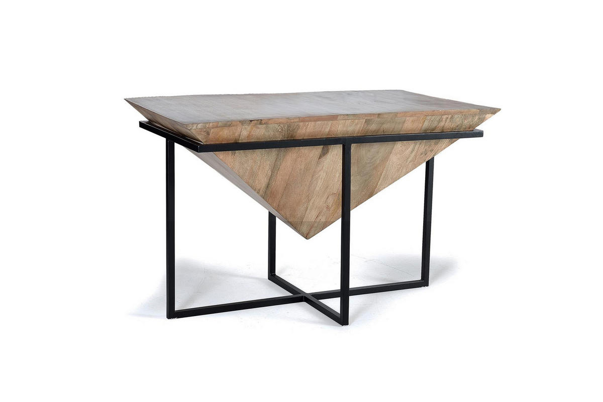 COUCHTISCH aus Mangoholz und Metall - Braun, Holz (100/60/62cm) - Giner y Colomer