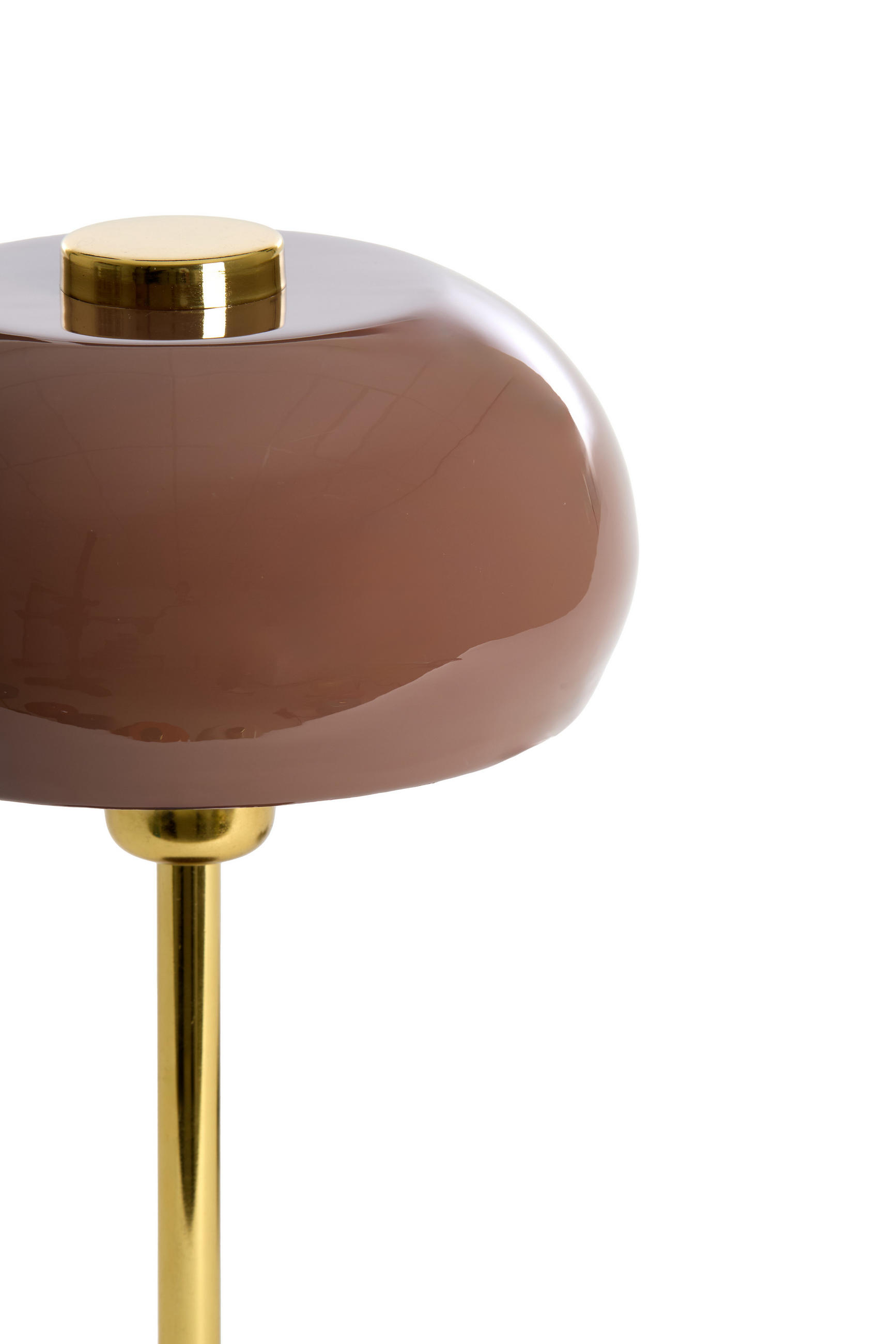 TISCHLAMPE Surin Braun Ø22/34 cm - Braun, Metall (22/22/34cm) - Light & Living