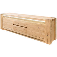 TV-BOARD Wildeiche 173x40x53 beige geölt KENT #210 - Beige, Holz (173/53/40cm) - Massivmoebel24