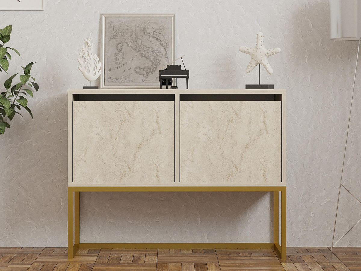 BUFFETSCHRANK zermat beige - Beige, Holz (34/70/90cm) - Habitat Garten