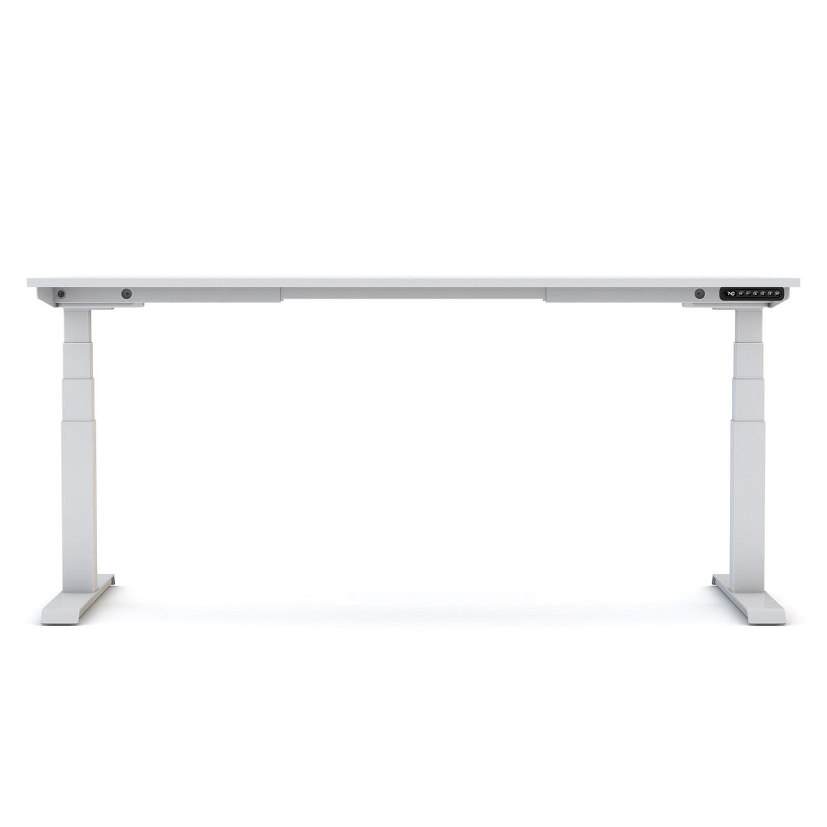 SCHREIBTISCH Elektrisch höhenverstellbarer Kinderschreibtisch JUNIOR Signalweiß Signalweiß 140/80/52.5-121cm - Weiß, Holzwerkstoff/Metall (80/140/121cm) - ASSMANN