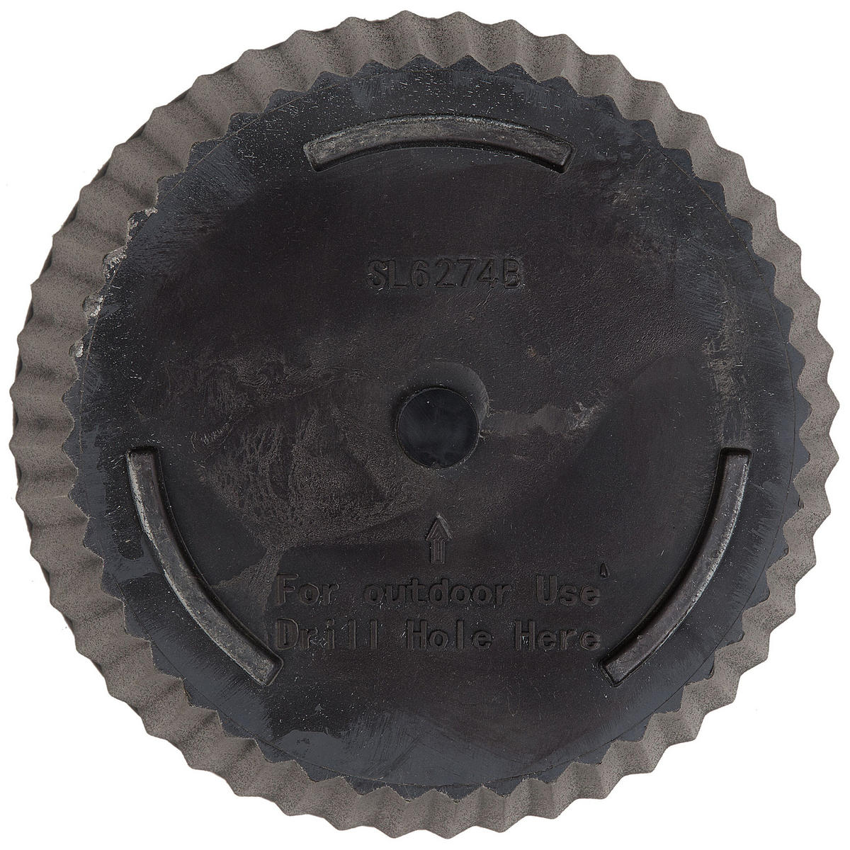 CVETLIČNI LONEC sivo rjava okrogel 44/44/39 cm Poka - siva, kamen (39cm) - Beliani