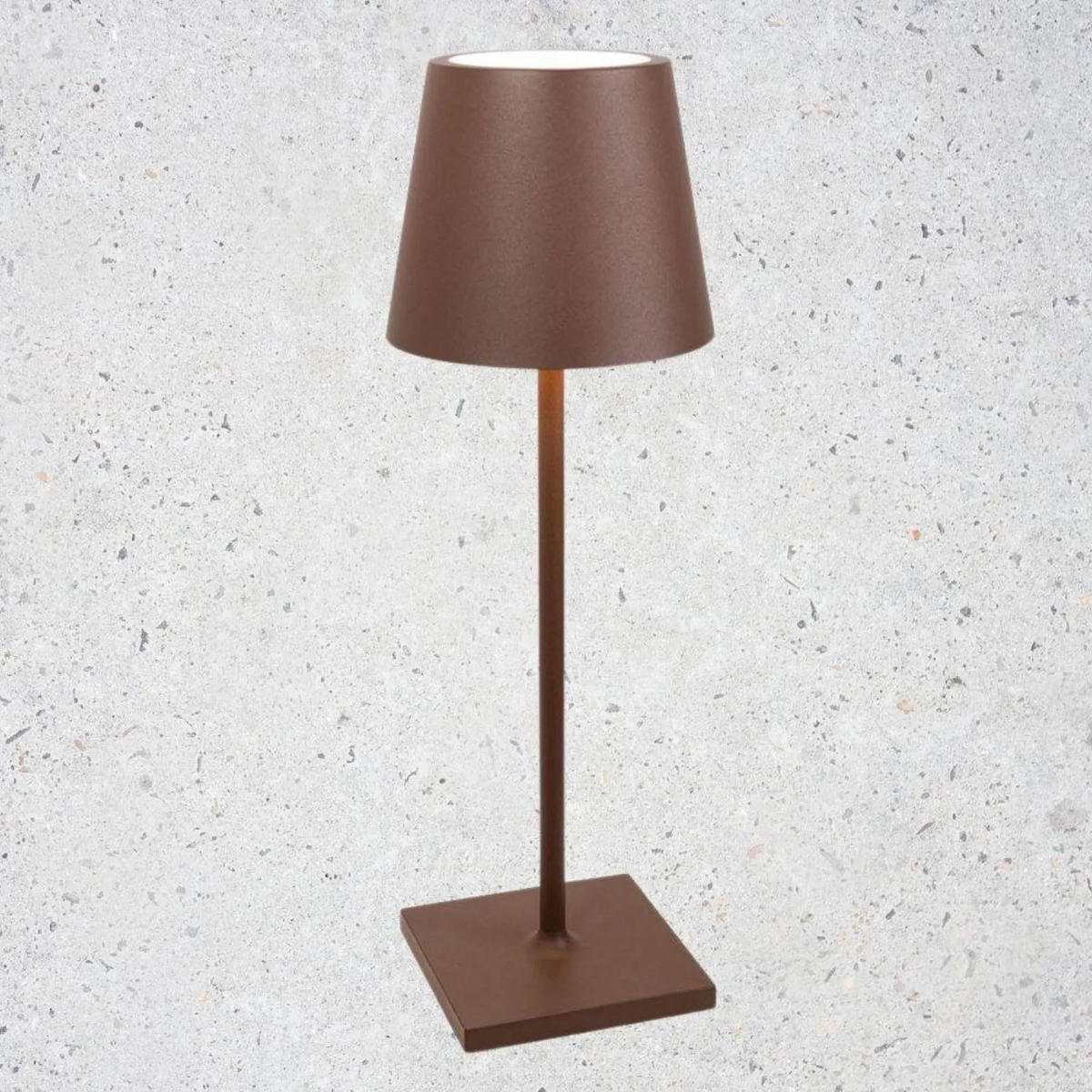 AKKULEUCHTE Poldina L desk Rostfarbig - Rostfarben, Metall (8.25/8.25/49.7cm) - click-licht