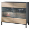 KOMMODE Bari Eiche sägerau - Eiche San Remo, Holzwerkstoff (92.5/83.5/35cm) - Vladon
