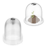 10-TLG.ANZUCHTHAUBE - Transparent, Kunststoff (25/20/25cm) - Relaxdays