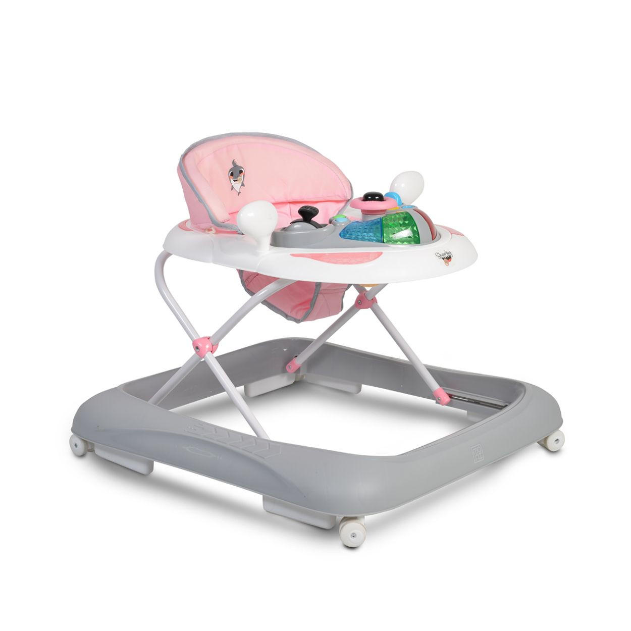 LAUFHILFE Sharky rosa höhenverstellbar, Spielcenter mit Musik, Licht - Rosa, Kunststoff (64/55/68cm) - Moni