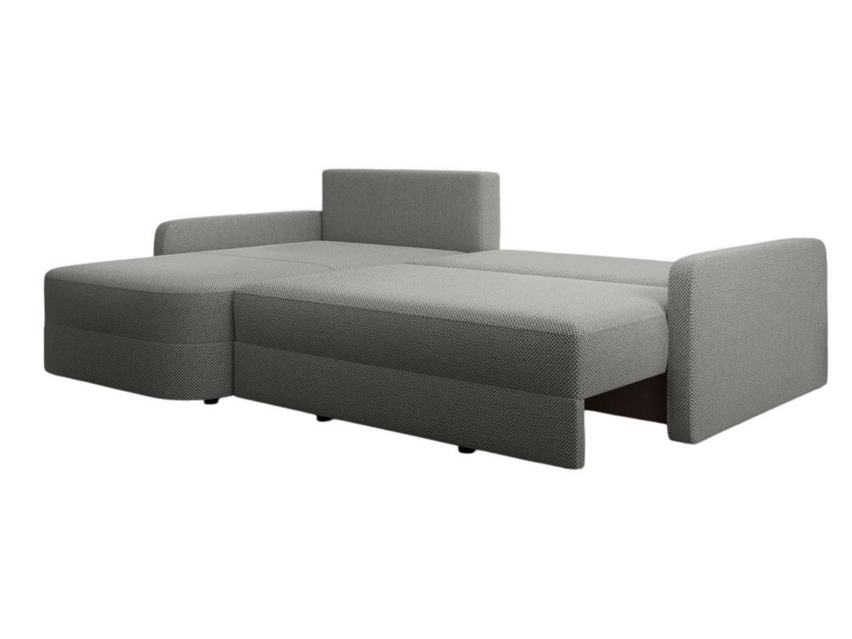 ECKSOFA Arvento Grau - Schwarz/Grau, Holz/Kunststoff (250/170cm) - Graingold