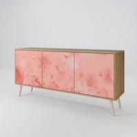 SIDEBOARD CRANE DANCE, Eicheneffekt, 164,5x42x77,5 cm, 3 Türen - Eichefarben/Buchefarben, Holzwerkstoff/Buchenholz (164.5/77.5/42cm) - SpaceRebels