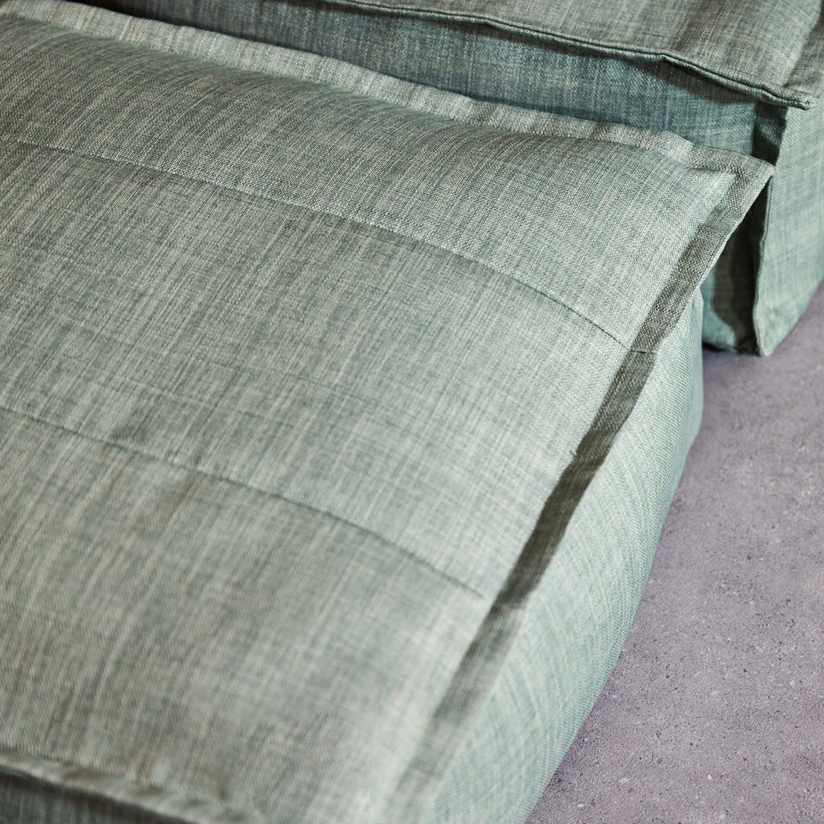 OUTDOORSITZSACK Skandi mit Hocker - Salbeigrün, Textil (75/75/96cm) - icon