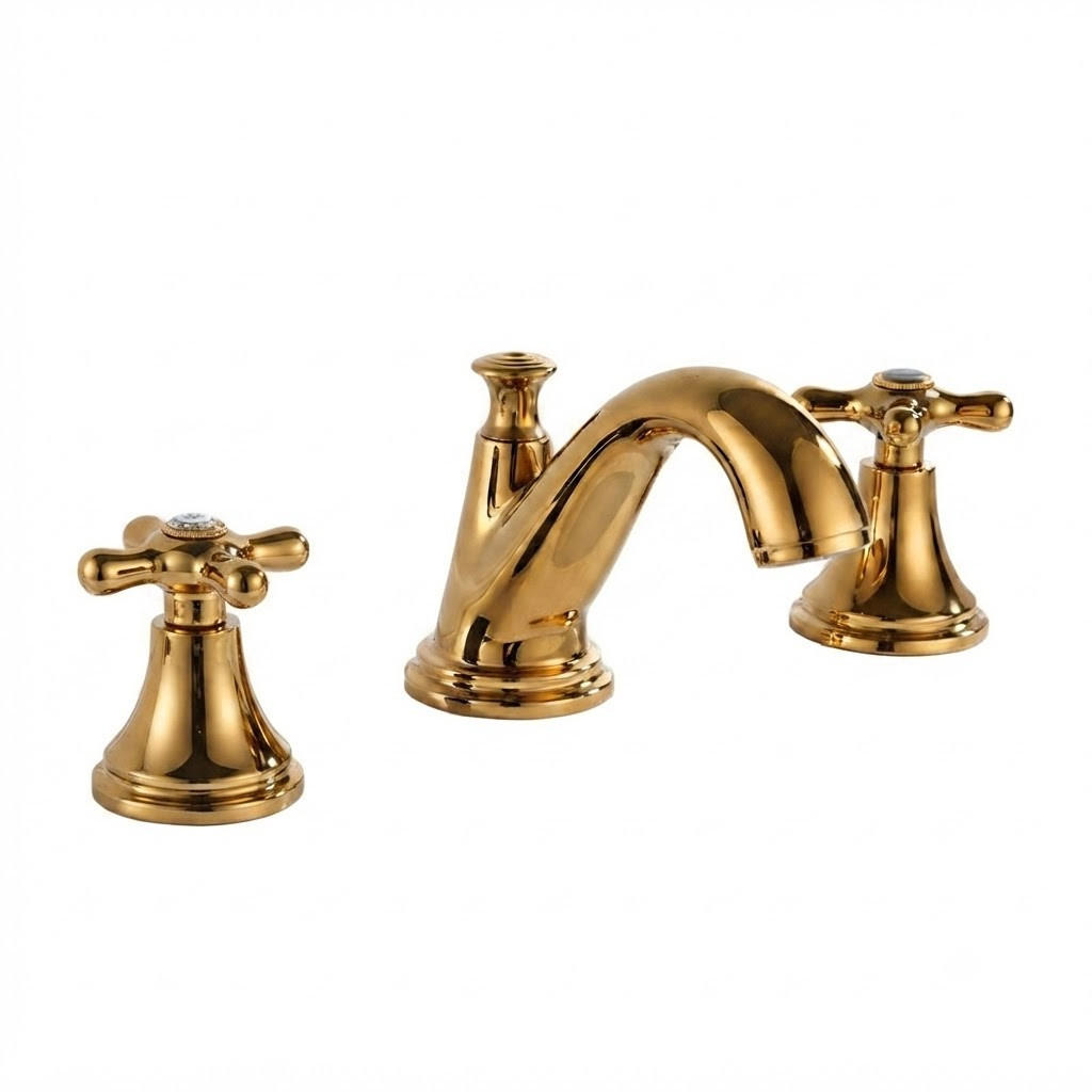 KÜCHENARMATURN, goldfarben, 100 x 190 mm - Goldfarben, Metall (35/15/30cm) - Vallsero