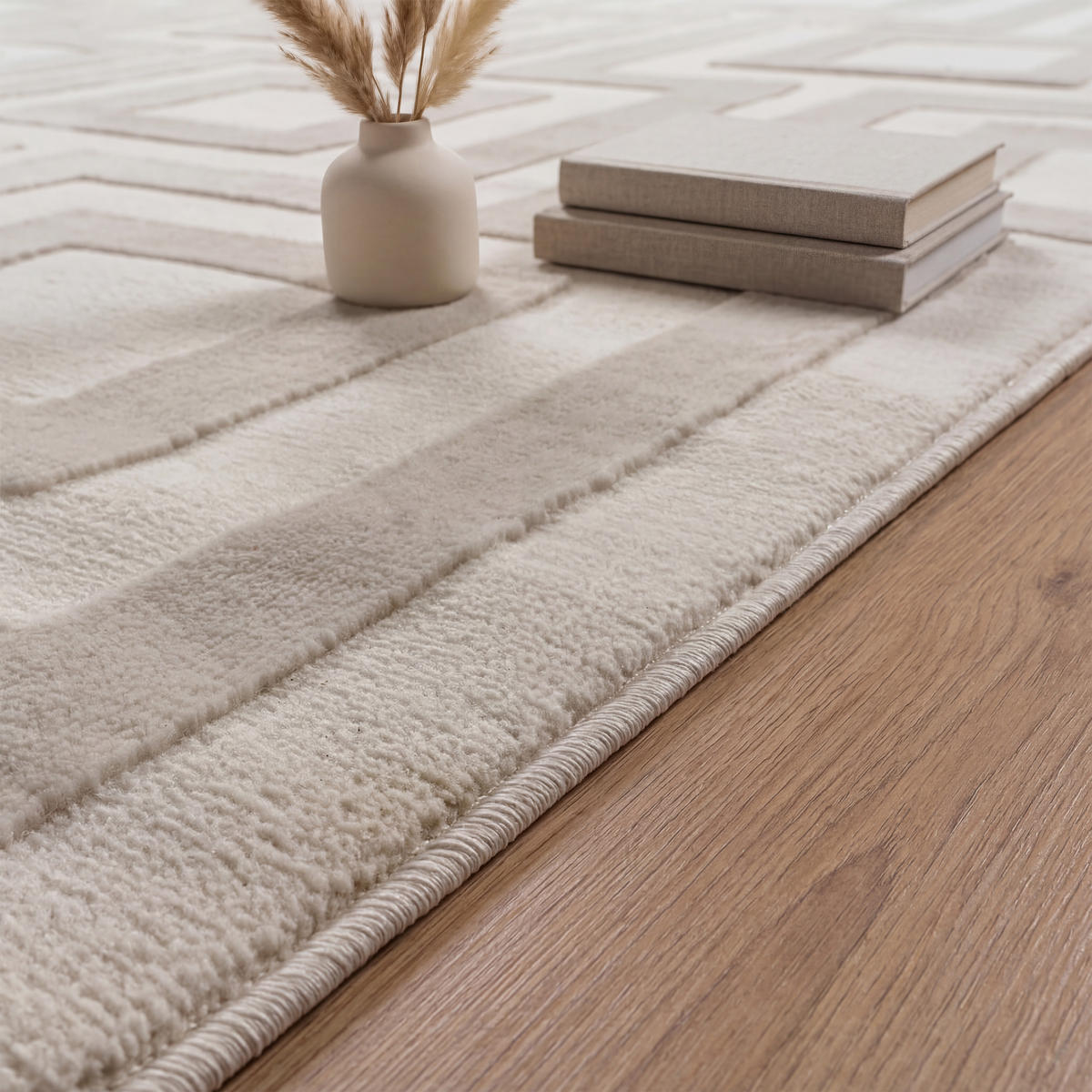 KURZFLORTEPPICH 80/250 cm Tinos 574 - Creme, Textil (80/250cm) - Paco Home