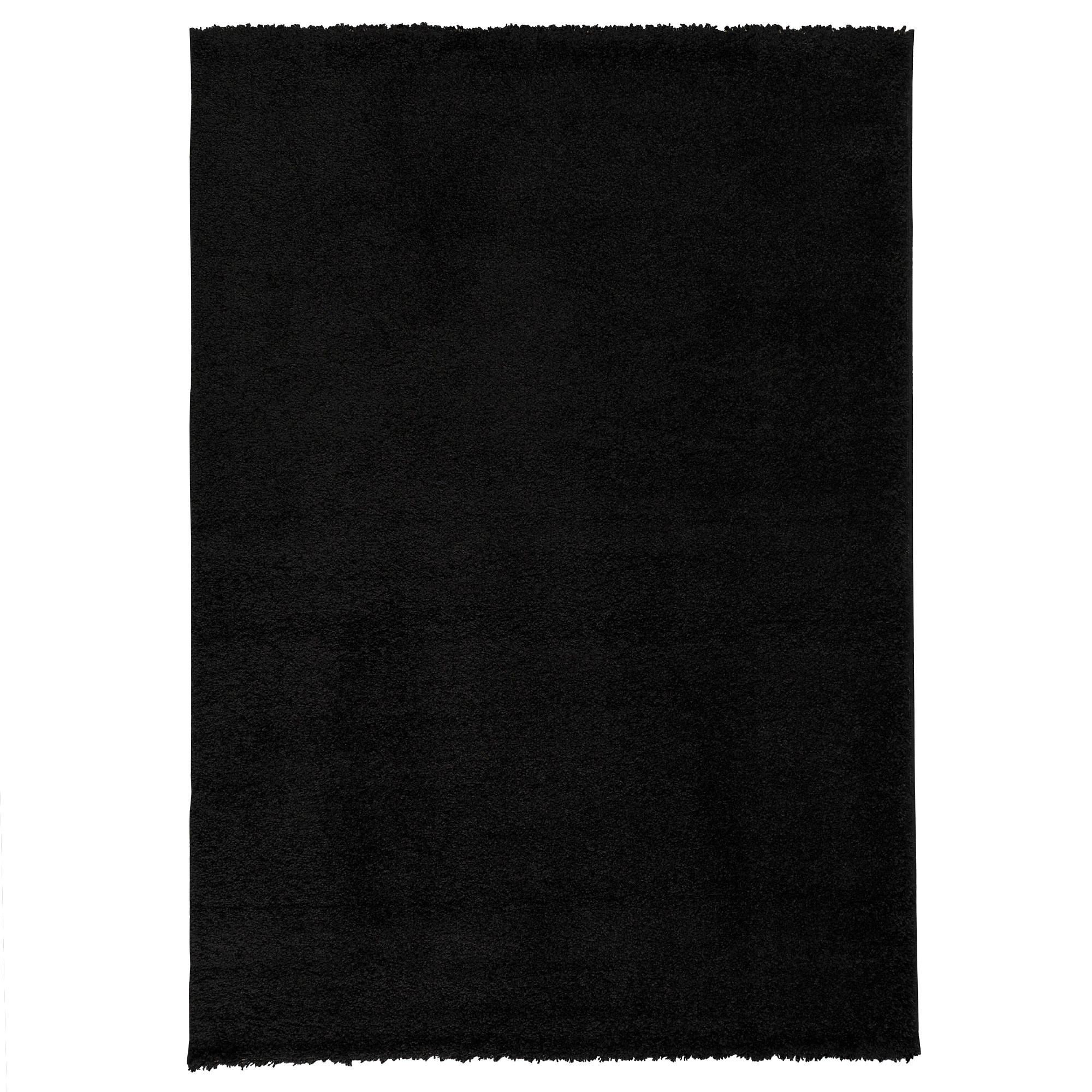 Pergamon Hochflor Schwarz 200x200 cm