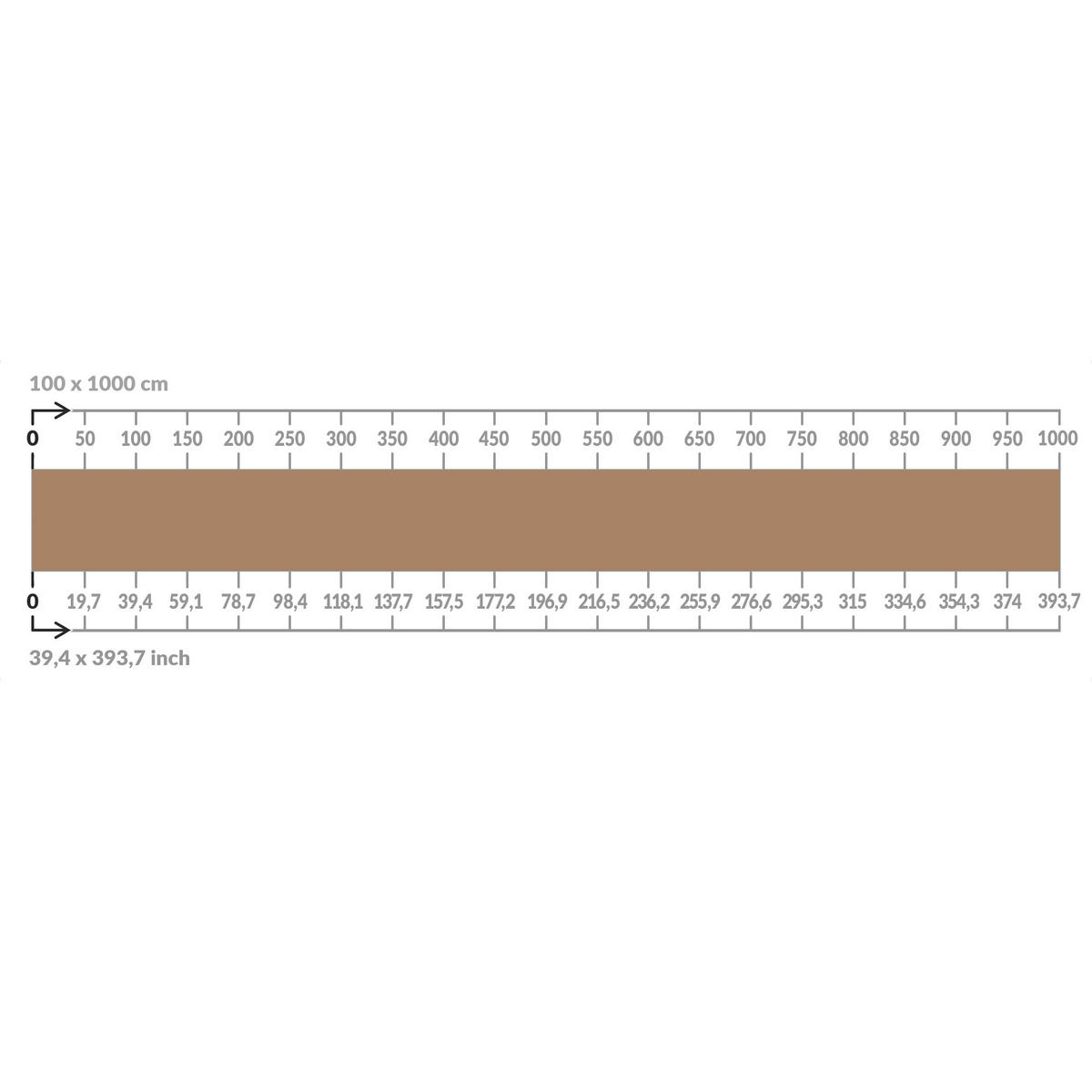 BALKON SICHTSCHUTZ Beige 300/100 cm - Beige, Kunststoff (300/100cm) - Bilderwelten