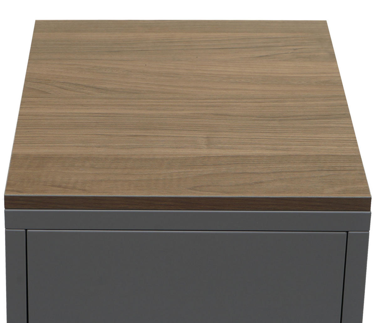 NACHTTISCH Grau - Grau, Metall (40/63/40cm) - MCW