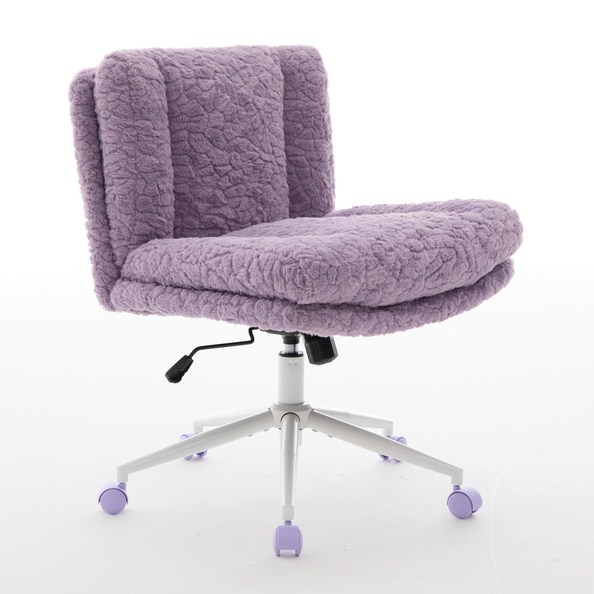SNURRSTOLAR, fuskpäls, metallram, roterbara, violett - Multicolor, Metall (67/94/63cm) - SHOPENTRA