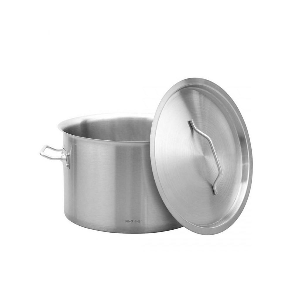 TOPF Silber 32/32/22 cm KH2023 - Silberfarben, Metall (32cm) - Kinghoff 