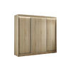 SCHIEBETÜRENSCHRANK BERGA - Sonoma Eiche, Holzwerkstoff (250/215/61cm) - Meblini