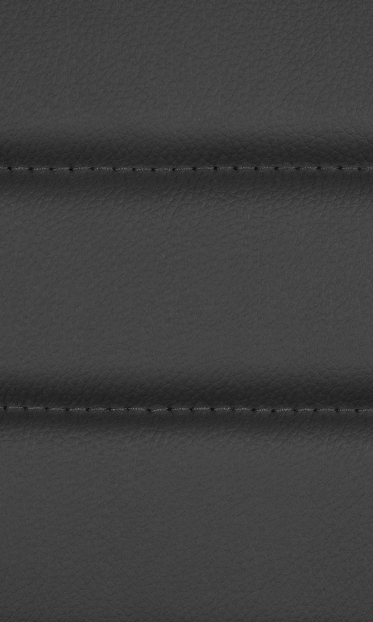 DREHSTUHL 2er Set Lederlook schwarz - Chromfarben/Schwarz, Textil/Metall (44/81/60cm) - CLP