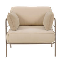 GARTENSTUHL Preggel Beige mit wasserabweisendem Stoff - Beige, Textil (80/80/79cm) - Selsey