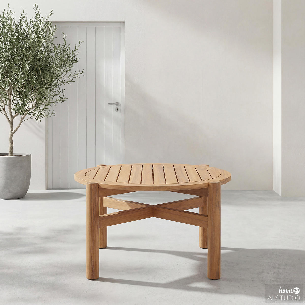 LOUNGETISCH - Akazie massiv - Akazie Braun - Braun/Akaziefarben, Holz (60/60/41cm) - home24
