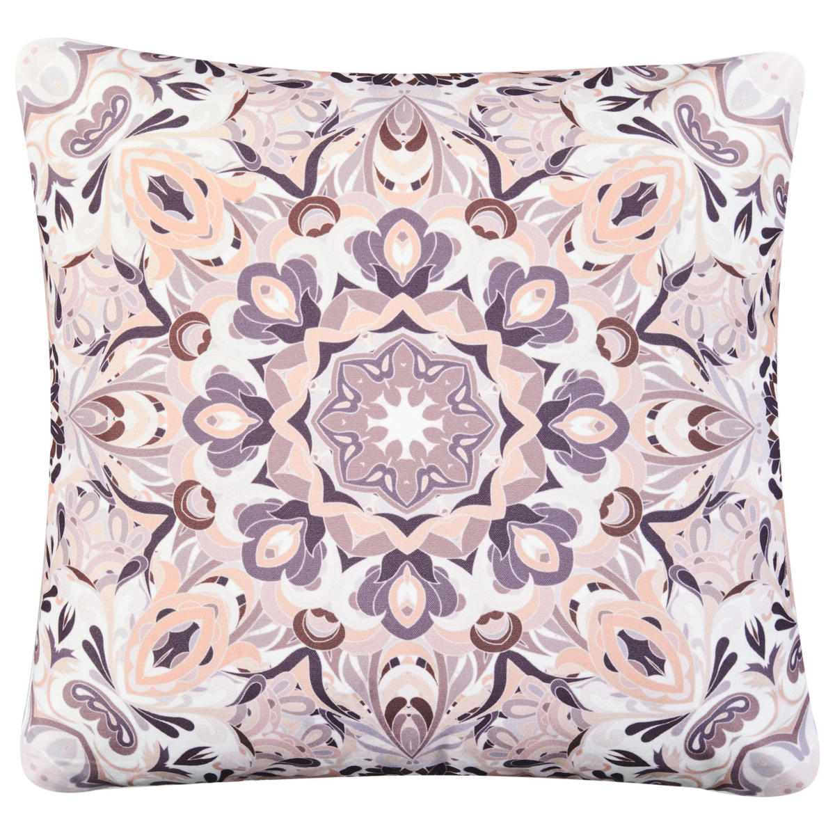 GARTENKISSEN 3er-Set Bunt 45/45 cm Sammit - Pink/Beige, Textil (45/10/45cm) - Beliani