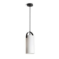 PENDELLEUCHTE JULIETTA 31 Opalglas 15 W - Schwarz, Metall (30/30/120cm) - Rendl