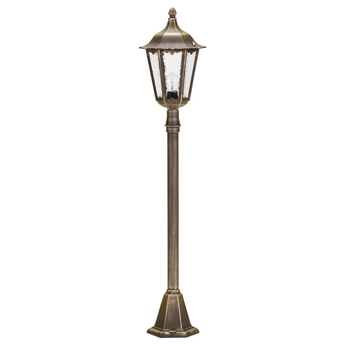 WEGELEUCHTE Braun - Braun, Metall (24/24/115cm) - click-licht