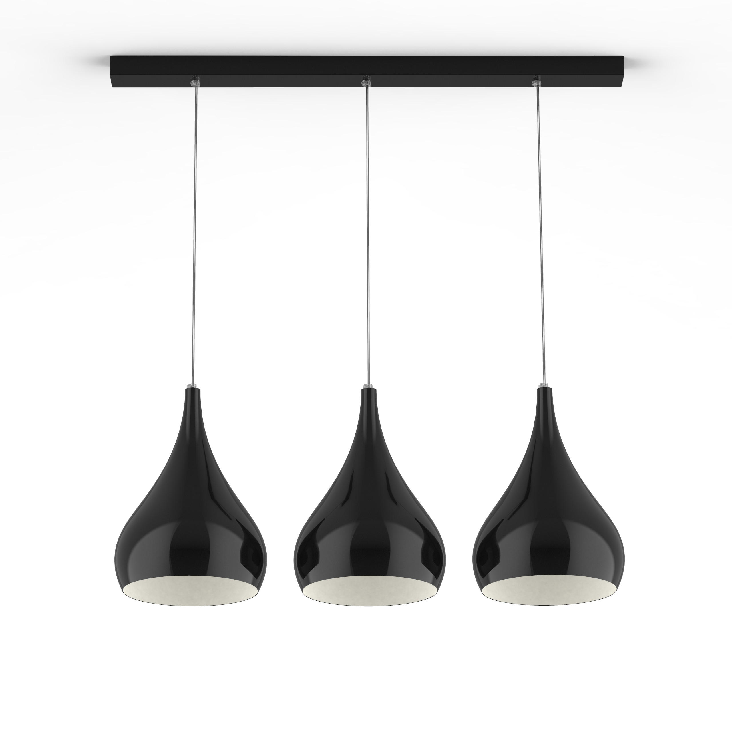HÄNGELEUCHTE - Schwarz, Metall (55/25/55cm) - Lumicom